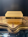 Apricot Rectangular Opaline Casket